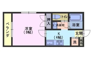 池田マンションB【4階】の間取り