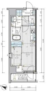 ミライズ横濱SOUTHレジデンス【8階】の間取り