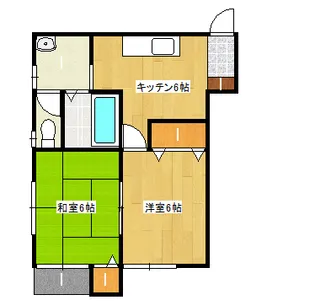 サンフラッツI【2階】の間取り