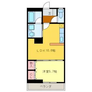 レイクサイド半田山【2階】の間取り