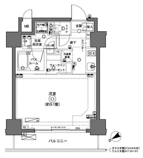 ZOOM横浜【11階】の間取り