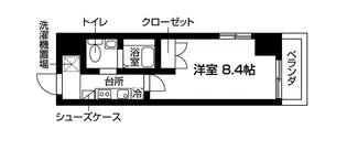 パルナシウス北上野【9階】の間取り