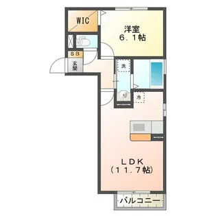 Maison・De・Chance【1階】の間取り