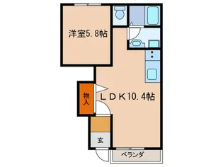 ルナキャット【1階】の間取り