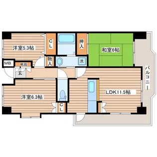 エスペランサ【1階】の間取り