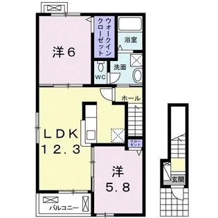 ガーデンハウス宇和 C【2階】の間取り