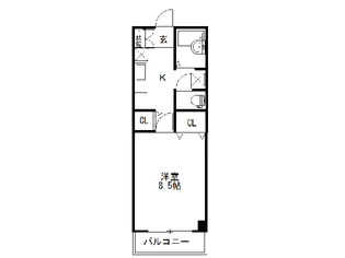 タウンアローズ86の間取り