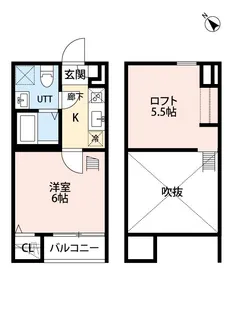 アレーゼ松戸【1階】の間取り