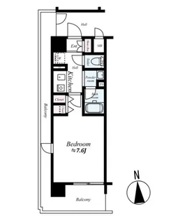 ジュネーゼグラン心斎橋東【2階】の間取り