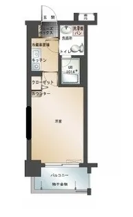 エンクレスト天神南【2階】の間取り