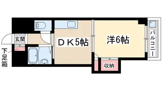 第2東三国グランドハイツ北【6階】の間取り