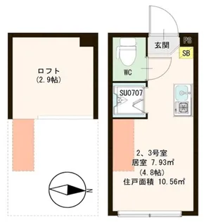 ハーモニーテラス東新小岩【2階】の間取り