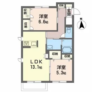 メゾンマスト本宮【3階】の間取り