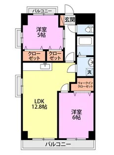 アークヒルズ上近江【1階】の間取り