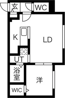 Alta Marea 月寒中央【1階】の間取り
