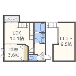 スマイルフラワー野芥【2階】の間取り