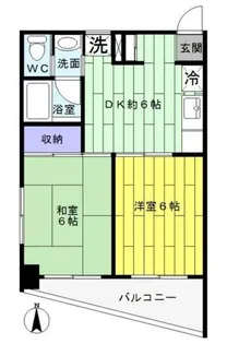 竹ノ塚スカイパーク【6階】の間取り