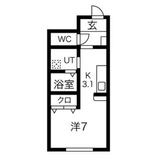 メゾン・フェリシテ【1階】の間取り
