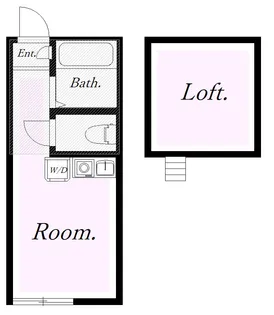 ユナイト平楽スルマーレルチカ【1階】の間取り