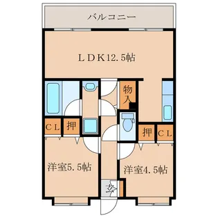 グレースヌーブ【3階】の間取り