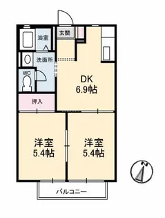ア一バンヒル・グレイ【2階】の間取り