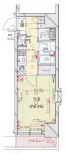 パレステュディオ御茶ノ水湯島駅前【2階】の間取り