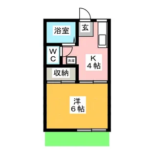 コーポ上野C【1階】の間取り