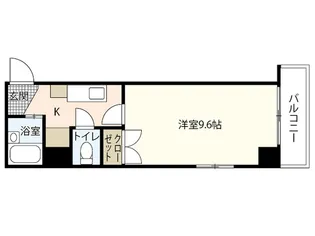 メゾン十日市【9階】の間取り