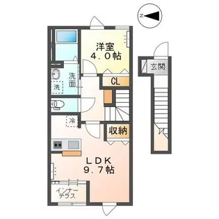プロシード木更津【2階】の間取り