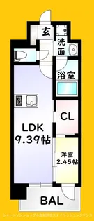 プレジデンス ざ 三萩野【3階】の間取り