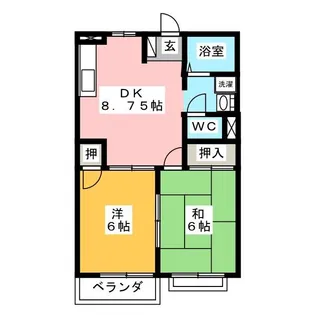 K’S HOUSE C【1階】の間取り