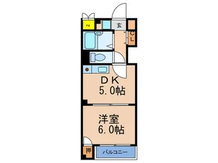 ラピタ扇町【2階】の間取り