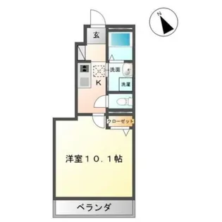 メゾン・ド・レーヴ【1階】の間取り