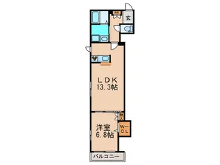 ドミール外山II【2階】の間取り