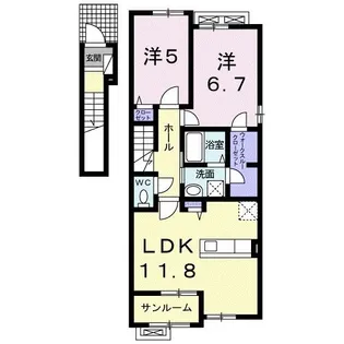 プリマヴェーラ【2階】の間取り