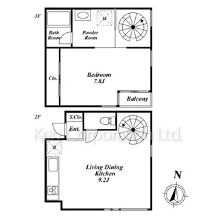 KENT HOUSE【2階】の間取り