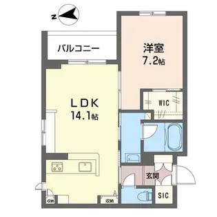 コモド稲田堤II【2階】の間取り