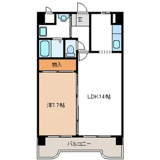 アートヴィレッヂI【3階】の間取り