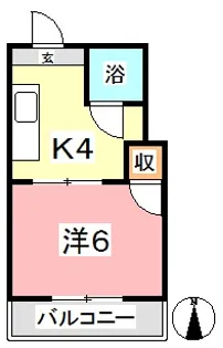 Tアパートメント【3階】の間取り
