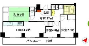 ☆スカイプラザ横川【17階】の間取り