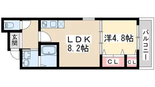 フジパレス吹田穂波町【3階】の間取り