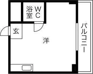 グローリア高井田【3階】の間取り