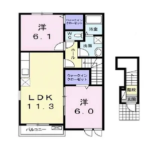 カーサ プリート【2階】の間取り