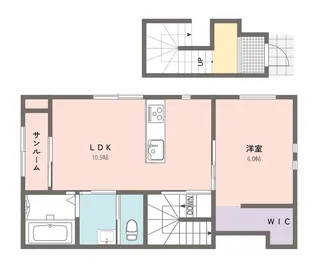 THE AXIS【2階】の間取り