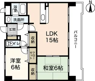 サンコーポ長楽寺マンション【2階】の間取り