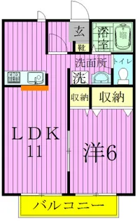 シャンス【1階】の間取り