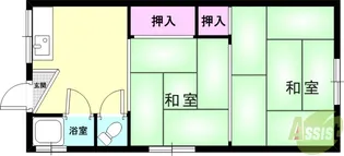 氷室町アパート【1階】の間取り