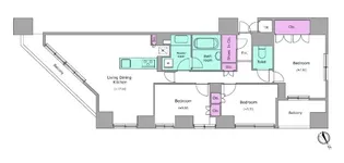 レジディア日本橋馬喰町【14階】の間取り