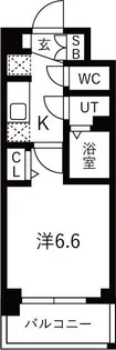 プレサンスOSAKADOMECITYスクエア【7階】の間取り