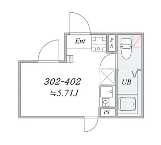 BASE祐天寺【4階】の間取り